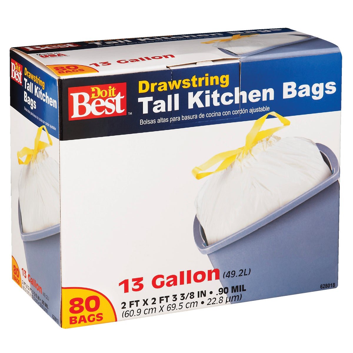 Do it Best Tall Kitchen Trash Bag 13 Gallons - MacDonald Industrial Supply
