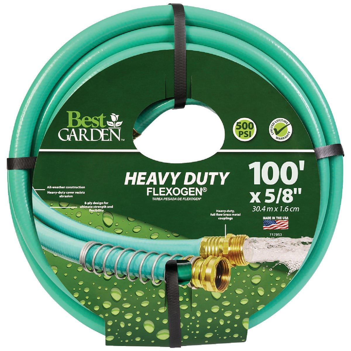 5/8100' Best Garden Flexogen Heavy-Duty Garden Hose - MacDonald Industrial  Supply