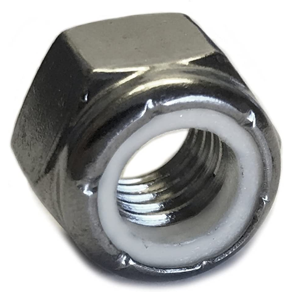 Metric Nylon Insert Lock Nuts A2 Stainless Steel M8-1.25 QTY 100