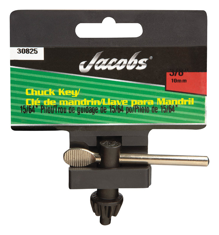 thumbnail image 2 of Jacobs 30827 Drill Chuck Key – Fits 1/4 & 3/8 Chucks With 13/64 Pilot – Made In USA 2 of 2