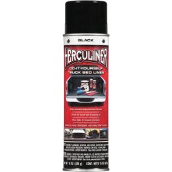 Herculiner Black Truck Bed Spray 15 Oz. HALB15