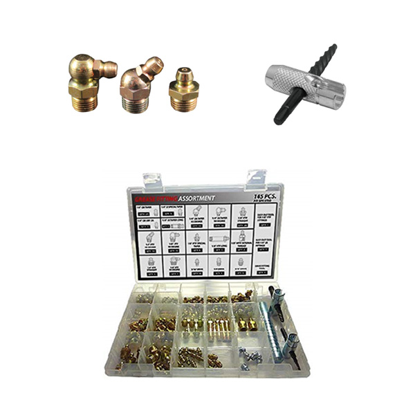 fitting caps SAE and metric Zerks Complete Grease Fitting Replacement Kit multi-tools 