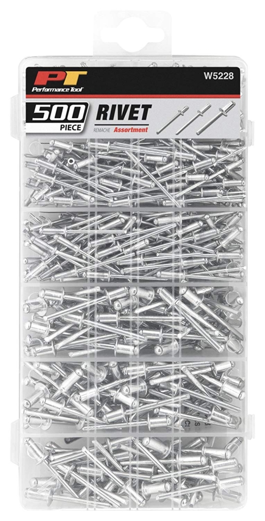 Wilmar POP Rivet Assortment Kit Aluminum 500 Pack W5228 MacDonald