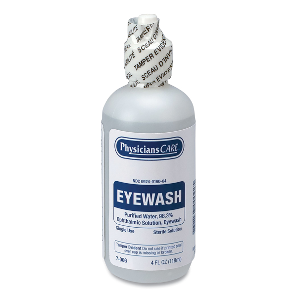 First Aid Only Physicians Care Personal Eye Wash Bottle 4 Oz. 579-7-006