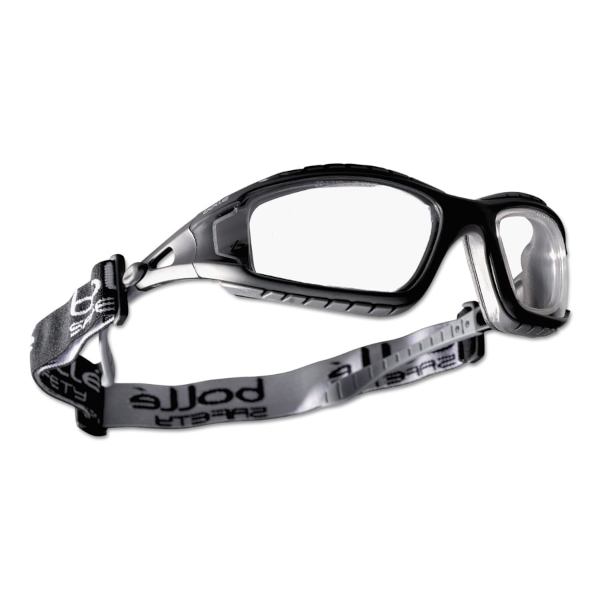 Bolle Safety Tracker Clear Safety Glasses w/ Elastic Strap 40085