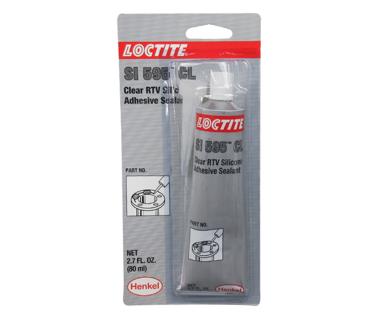 LOCTITE Superflex SI 595 RTV Clear Silicone Adhesive Sealant 2.7 Oz. 160809