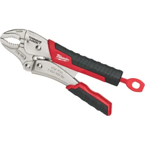 7" Milwaukee Torque Locking Overmold Grip Curved Jaw Pliers 48-22-3407