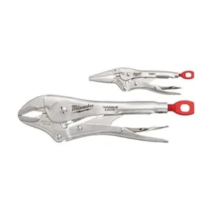 10" & 6" Milwaukee Torque Locking Curved Jaw Pliers 2 Pieces 48-22-3602