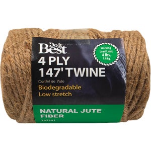 4-Ply Brown Jute Biodegradable Twine 147' Roll 737291
