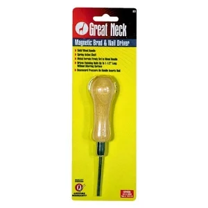 Great Neck Brad & Nail Driver with Wood Handle BD1