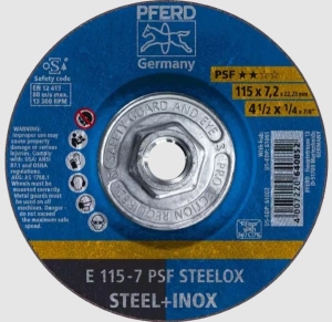 4-1/2"x1/4"x5/8"-11 Type 27 Pferd Grinding Disc 61001