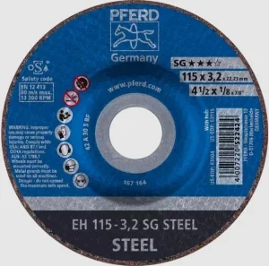 4-1/2"x1/8"x7/8" Type 27 Pferd Cut Off Disc 63104