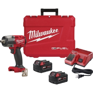 1/2" Milwaukee 18V FUEL Lithium-Ion Brushless Mid-Torque Cordless Impact Wrench Kit 2962-22