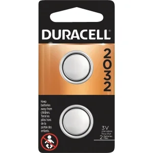 Duracell 2032 Lithium Coin Cell Battery 2 Pack DL2032B2PK