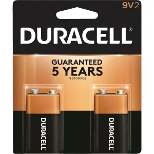 9V Duracell Alkaline Battery 2 Pack 3961