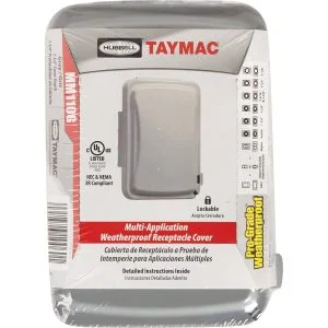 1 Gang Hubbell TayMac Weatherproof GFCI Outdoor Box Flip Cover MM110G