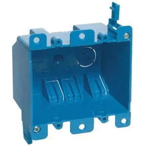 2 Gang Carlon Blue Rectangular PVC Wall Box B225RUPC