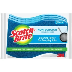 Scotch-Brite Non-Scratch Scrub Sponge 3 Pack MP-3-8-D