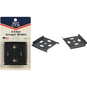 2-1/2" Best Look 4-Edge Replacement Scraper Blade 2 Pack 42B-DIB