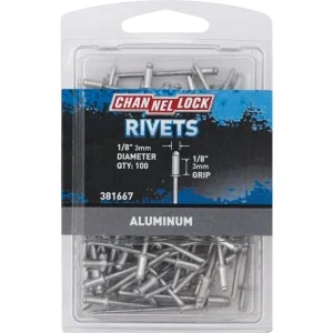 1/8x1/8" Channellock POP Rivets Aluminum 100 Pack 381667