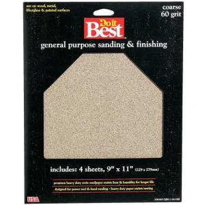 60 Grit Coarse Do It Best General Purpose Sandpaper 330183