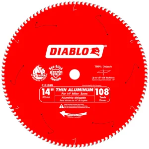 14" X 108 TPI Diablo Thin Cutting Circular Saw Blade for Aluminum D14108N