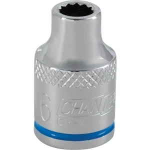 3/8" Drive X 6mm Channellock Socket 12 Point Shallow 302695