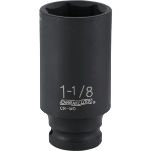 1/2 Drive x 1-1/8" Channellock Impact Socket Deep 340410