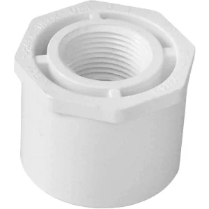 1-1/2" SPG X 3/4" FNPT Sch. 40 PVC Reducing Bushing 02108 1600HA