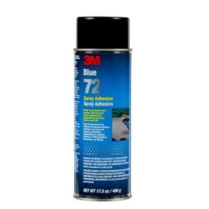 3M 72 Blue Pressure Sensitive Spray Adhesive 17.33 Oz.