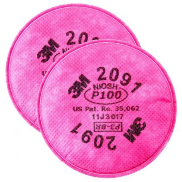 3M P100 2000 Series Particulate Filter 2 Pack 2091