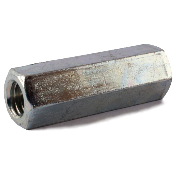 1"8x11/4"x21/2" Hex Economy Coupling Nut A563 Grade A Zinc