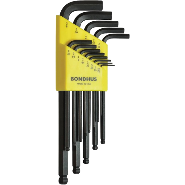 Bondhus SAE .050"-3/8" Hex Key 13 Piece Wrench Set 10937