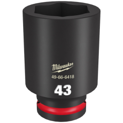 3/4 Drive x 43mm Milwaukee SHOCKWAVE Metric Deep Impact Socket 49-66-6418