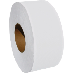 3.3" x 700' Empress Jumbo White Toilet Paper Roll 2-Ply 12 Pack JT121000
