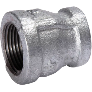 1-11-1/2 FNPT X 1/2-14 FNPT Sch. 40 Galvanized Reducing Bell Coupling 511-353BG