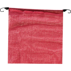 18" x 18" Erickson Fluorescent Red Poly Mesh Caution Load Flag 05307