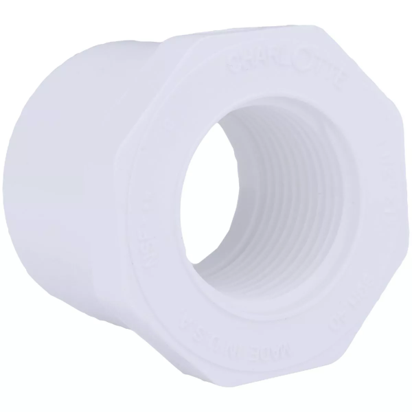 1" MPT X 1/2" FPT Sch. 40 PVC Bushing 02112 1800HA