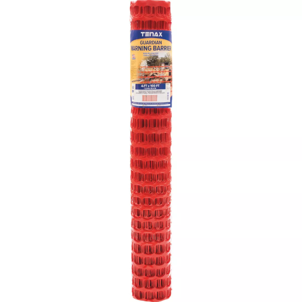 Tenax 4' X 100' Polyethylene Orange Safety Fence 2A060006
