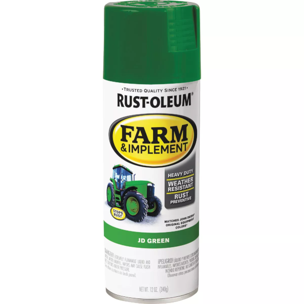 Rust-Oleum John Deere Farm & Implement Green Spray Paint 12 Oz. 280124