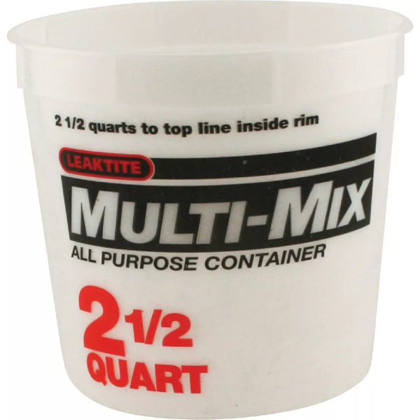 Leaktite Utility Plastic Tub Pail 2.5 Qt. 1044481