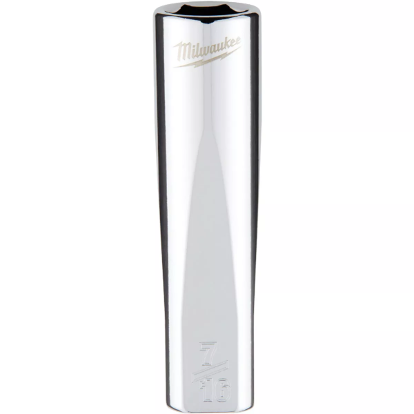 3/8" Drive X 7/16" Milwaukee Socket 6 Point Deep with 4-Flat Sides 45-34-4375