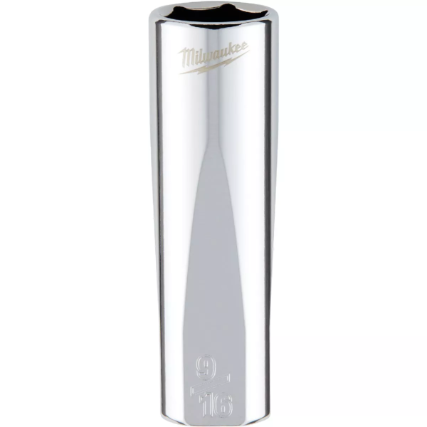 3/8" Drive X 9/16" Milwaukee Socket 6 Point Deep with 4-Flat Sides 45-34-5625