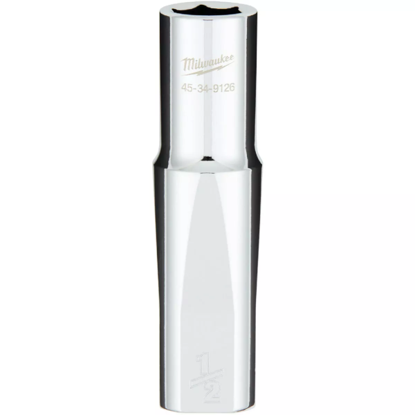 1/2" Drive X 1/2" Milwaukee Socket 6 Point Deep with 4-Flat Sides 45-34-9126