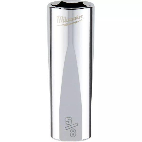 3/8" Drive X 5/8" Milwaukee Socket 6 Point Deep with 4-Flat Sides 45-34-6250