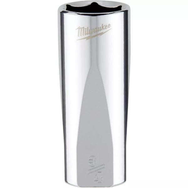 3/8" Drive X 3/4" Milwaukee Socket 6 Point Deep with 4-Flat Sides 45-34-7500