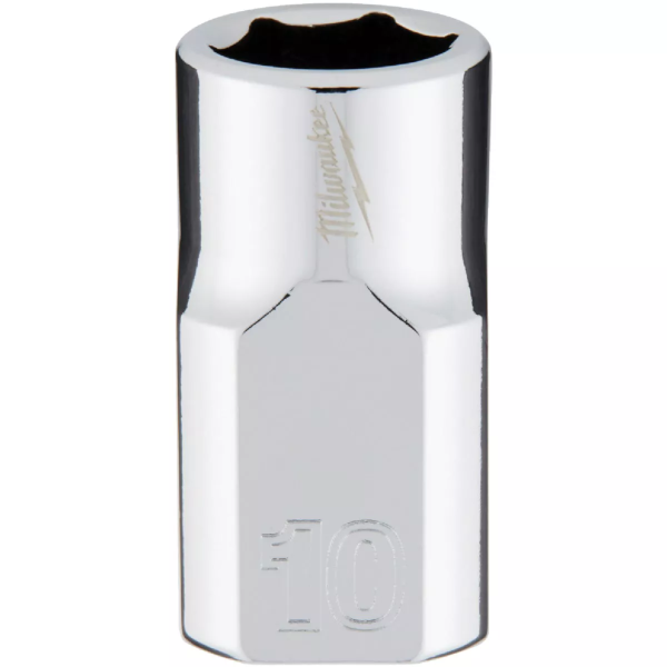 3/8" Drive X 10mm Milwaukee Socket 6 Point Shallow with 4-Flat Sides 45-34-9080
