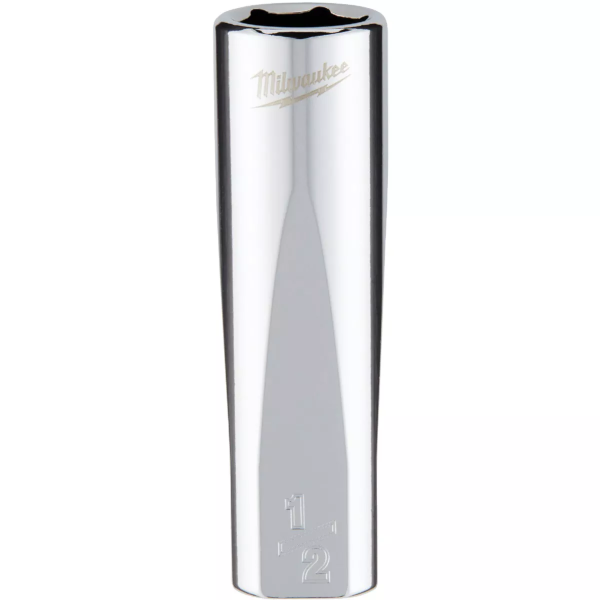 3/8" Drive X 1/2" Milwaukee Socket 6 Point Deep with 4-Flat Sides 45-35-5000