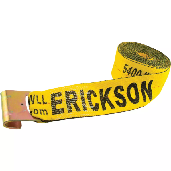 Erickson 4" X 30' Polyester Winch Strap Flat Hook 58800