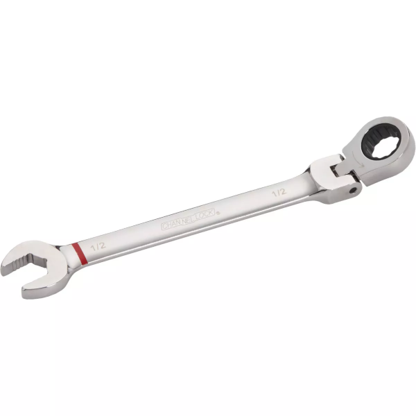 1/2" Channellock Standard 12-Point Ratcheting Combination Flex-Head Wrench 317535